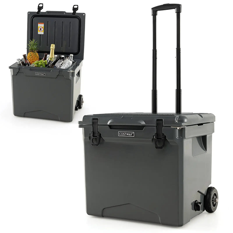 42 Quart Hard Cooler with Wheels and Handle by DirectDeals