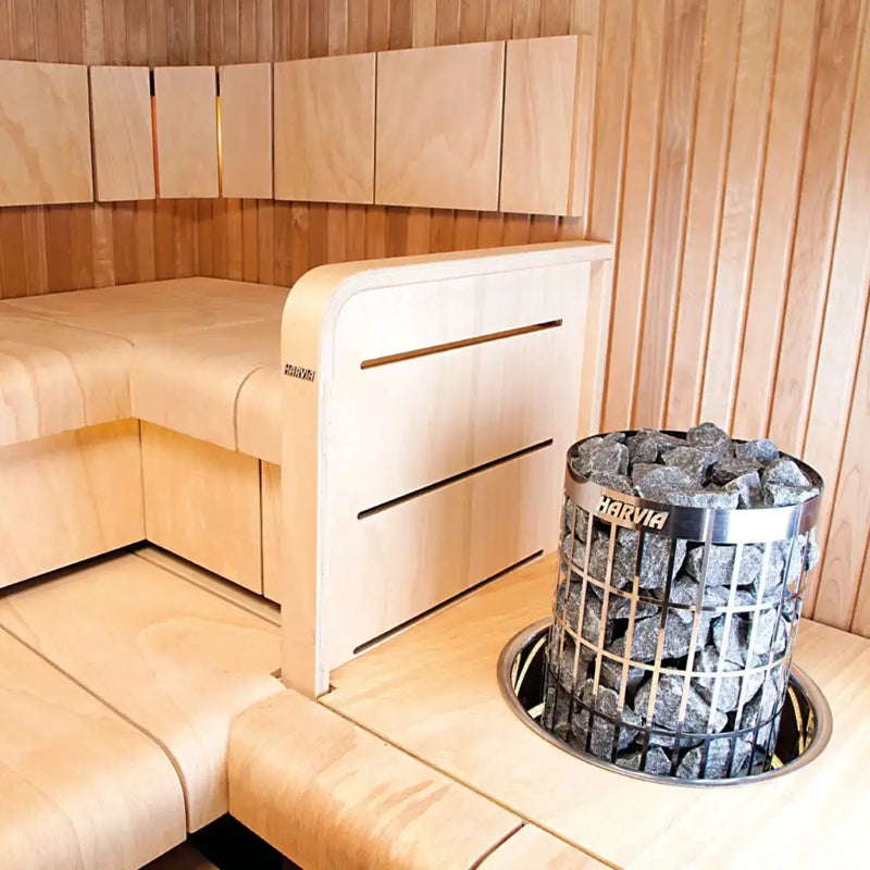 Harvia Cilindro PC80 8KW Sauna Heater with built in controls - Finnish Sauna Builders by Finnish Sauna Builders