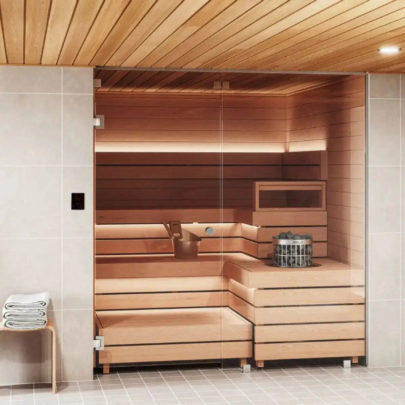 Harvia Cilindro PC80 8KW Sauna Heater with built in controls - Finnish Sauna Builders by Finnish Sauna Builders