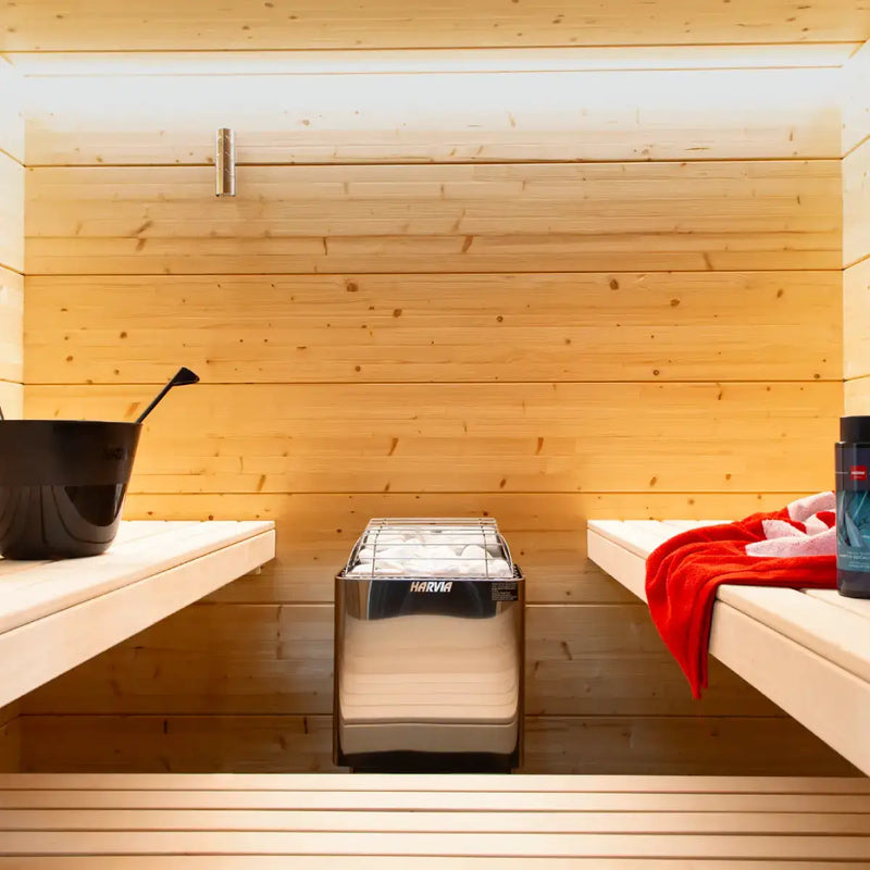 Harvia KIP60B Stainless Steel 6KW Sauna Heater with built-in control - Finnish Sauna Builders by Finnish Sauna Builders