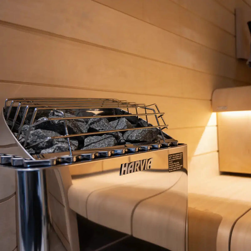Harvia KIP60B Stainless Steel 6KW Sauna Heater with built-in control - Finnish Sauna Builders by Finnish Sauna Builders