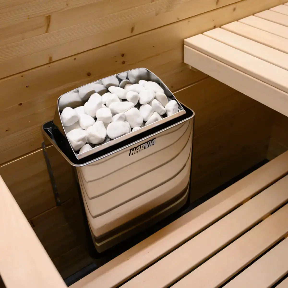 Harvia KIP80B Stainless Steel 8KW Sauna Heater with built-in control - Finnish Sauna Builders by Finnish Sauna Builders