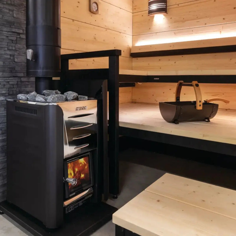 Harvia Pro 20 WKPR20M Wood Burning Sauna Stove - Finnish Sauna Builders by Finnish Sauna Builders
