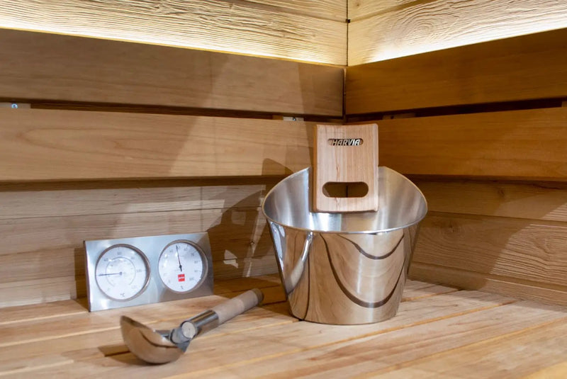 Harvia Steel Accessories Set Stainless Steel - Finnish Sauna Builders by Finnish Sauna Builders
