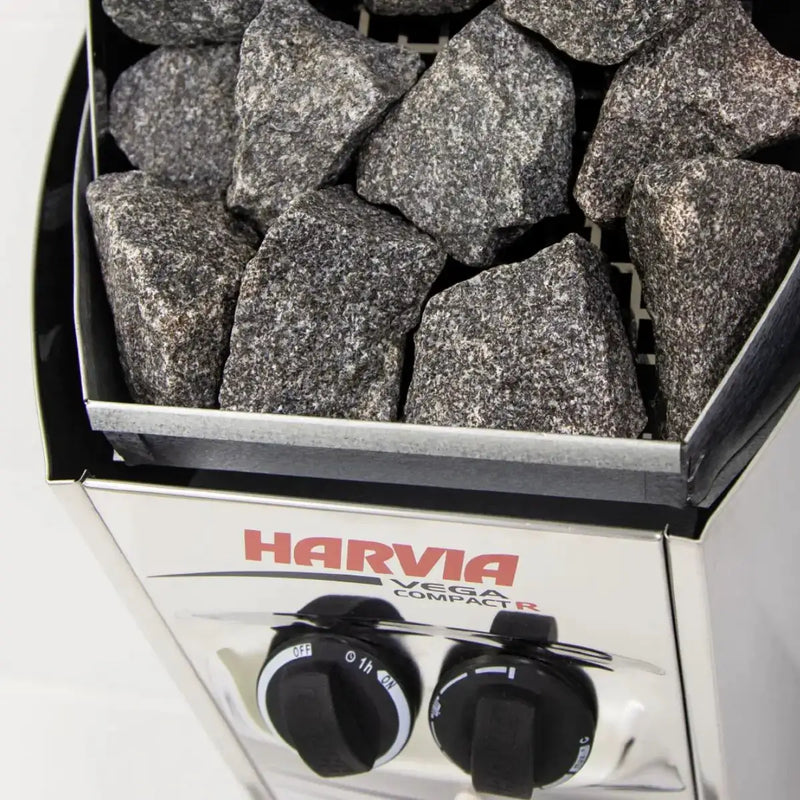 Harvia Vega Compact 1900 1.9KW Sauna Heater with Built-in Control - Finnish Sauna Builders by Finnish Sauna Builders