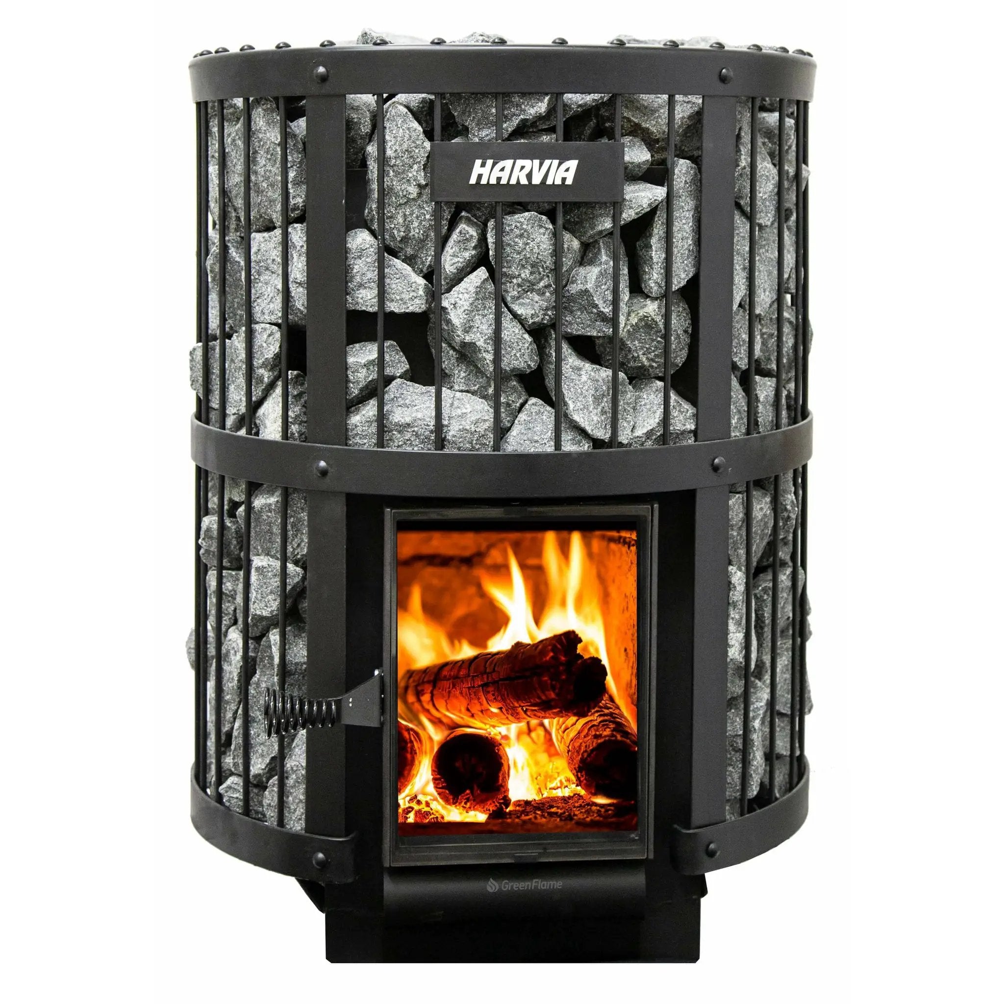 Harvia Legend 240 Greenflame Wood Burning Sauna Stove - Finnish Sauna Builders by Finnish Sauna Builders