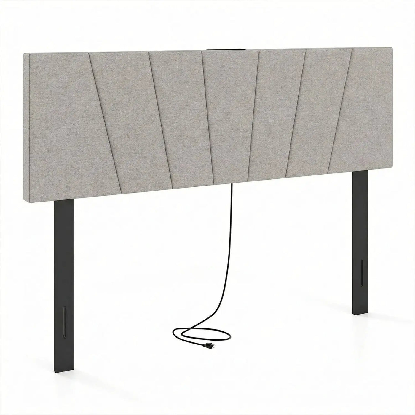 Headboard for Queen and Full Size Bed Geometric Upholstered Head Board by DirectDeals