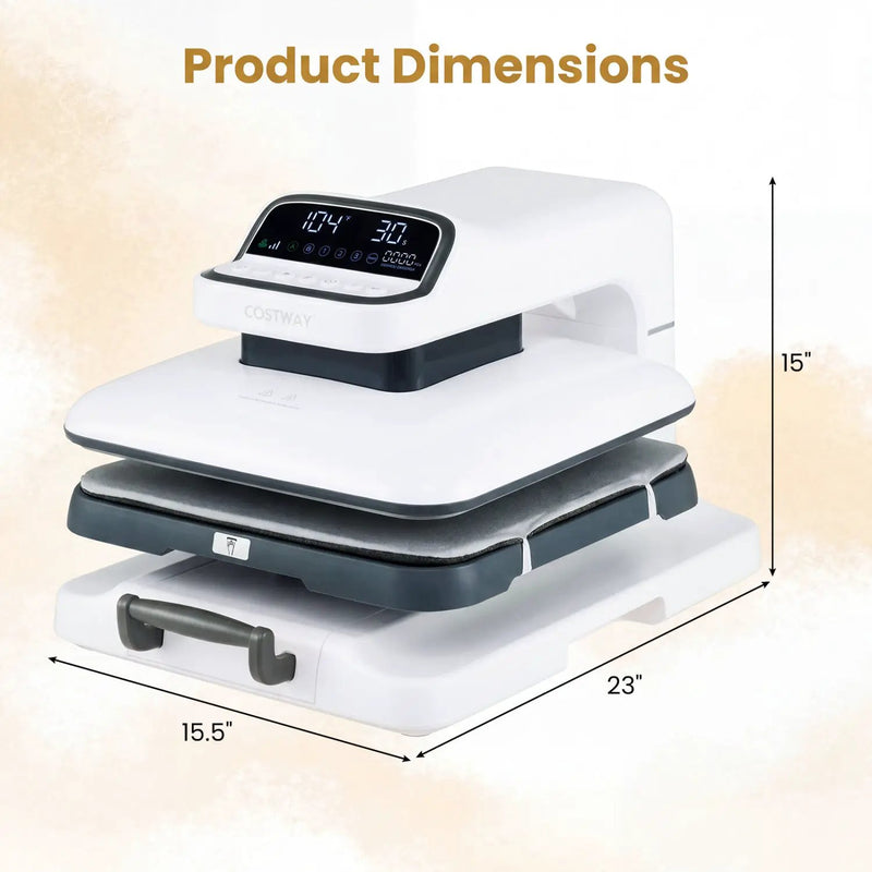 15x15 Auto Release Heat Press Machine 1500W by DirectDeals