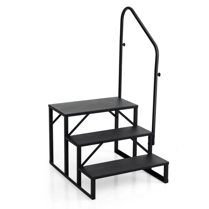 Heavy Duty Hot Tub Stair with Wide Anti-Slip Platforms for Porch and Mobile Home by DirectDeals