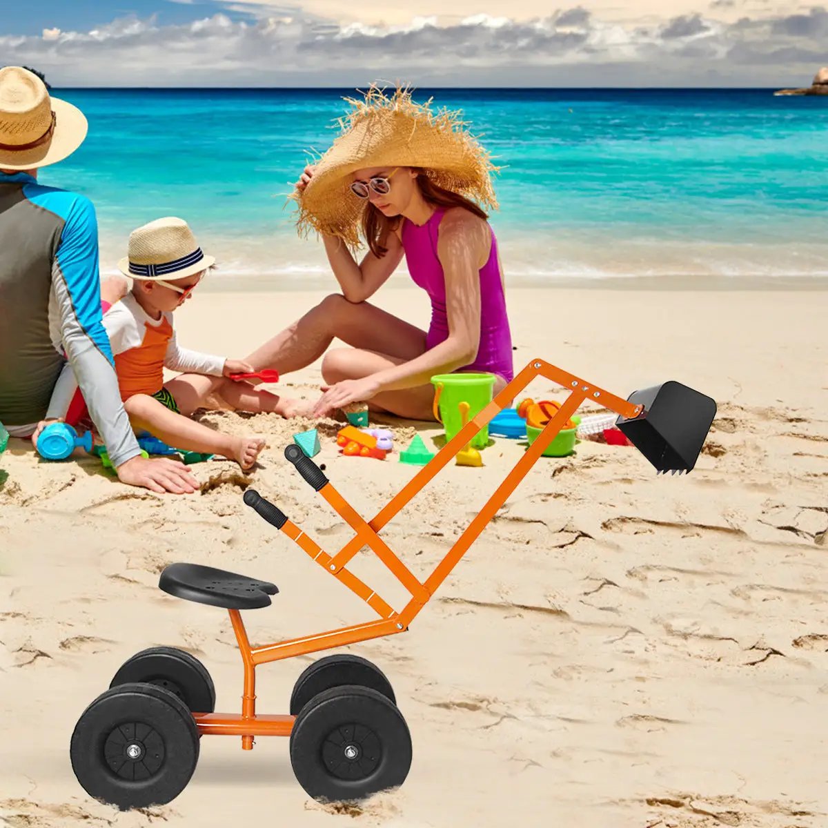 Heavy Duty Kid Ride-on Sand Digger Digging Excavator by DirectDeals