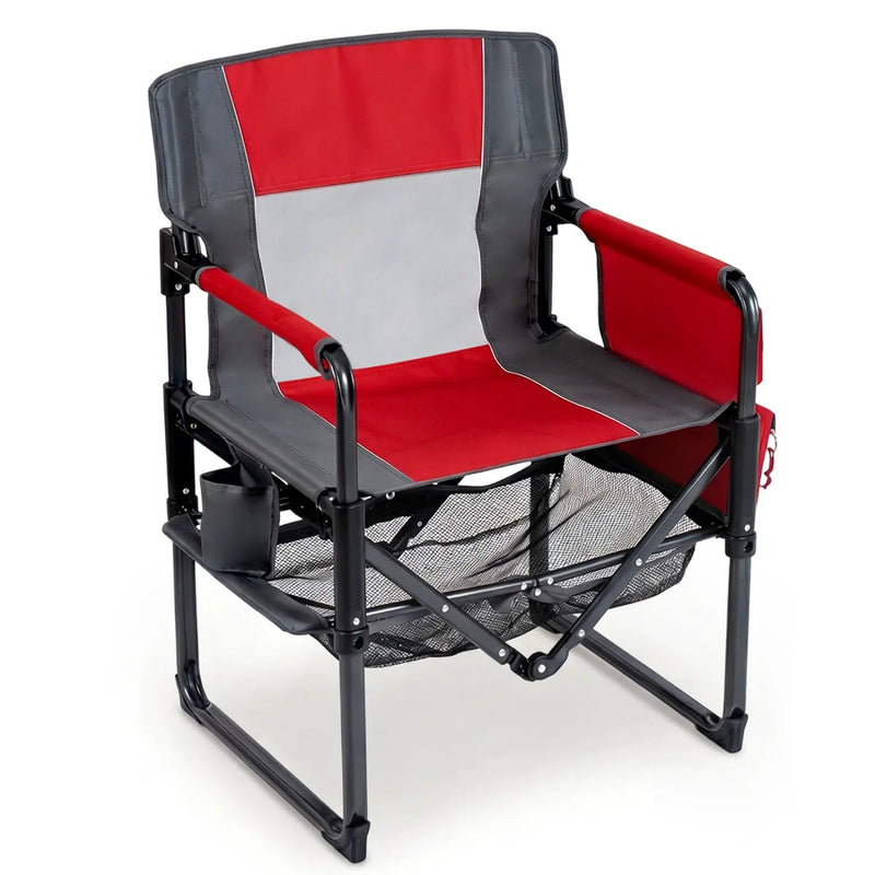 Camping Chair Heavy Duty with Cup Holder and Storage by DirectDeals