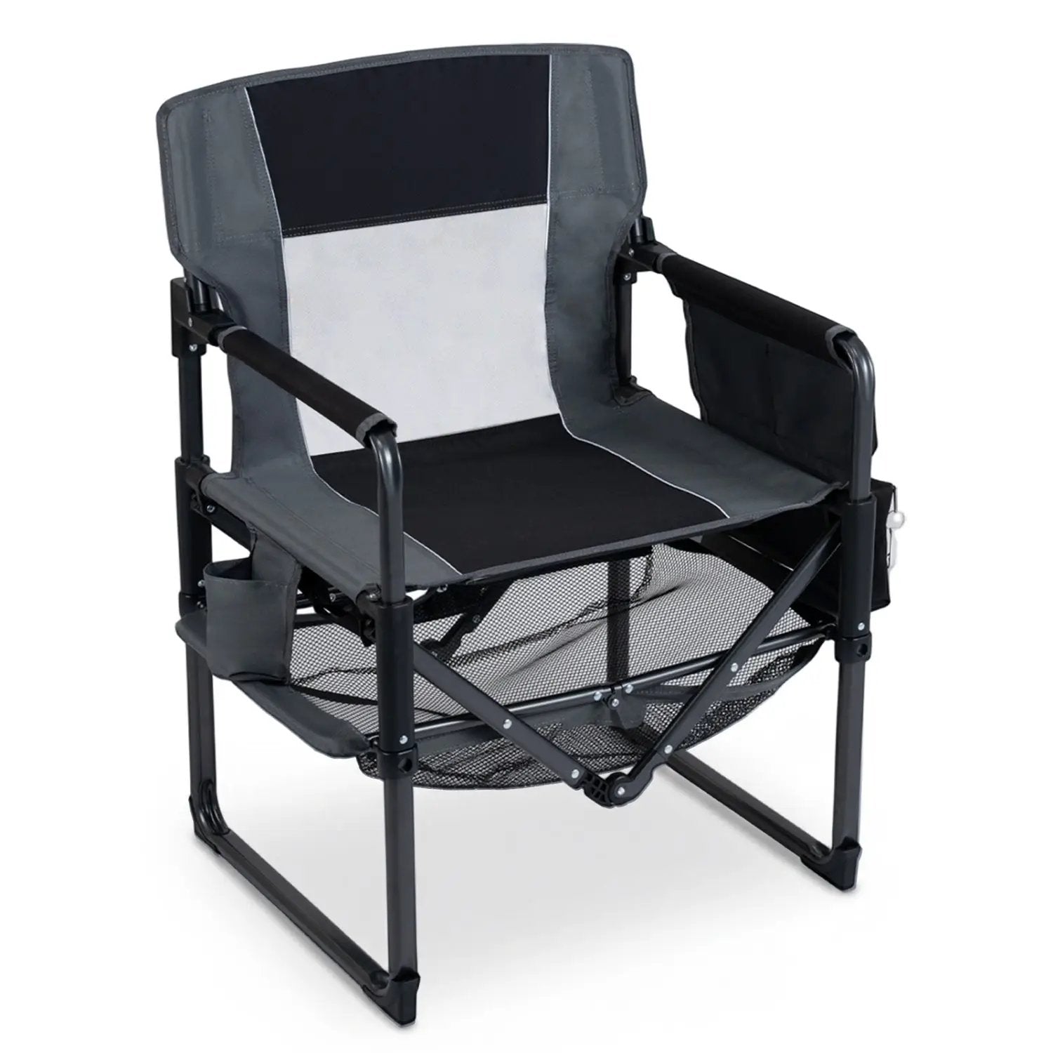 Camping Chair Heavy Duty with Cup Holder and Storage by DirectDeals