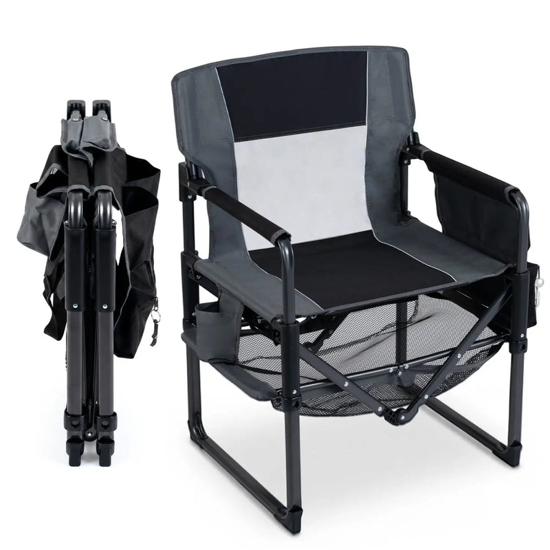 Camping Chair Heavy Duty with Cup Holder and Storage by DirectDeals