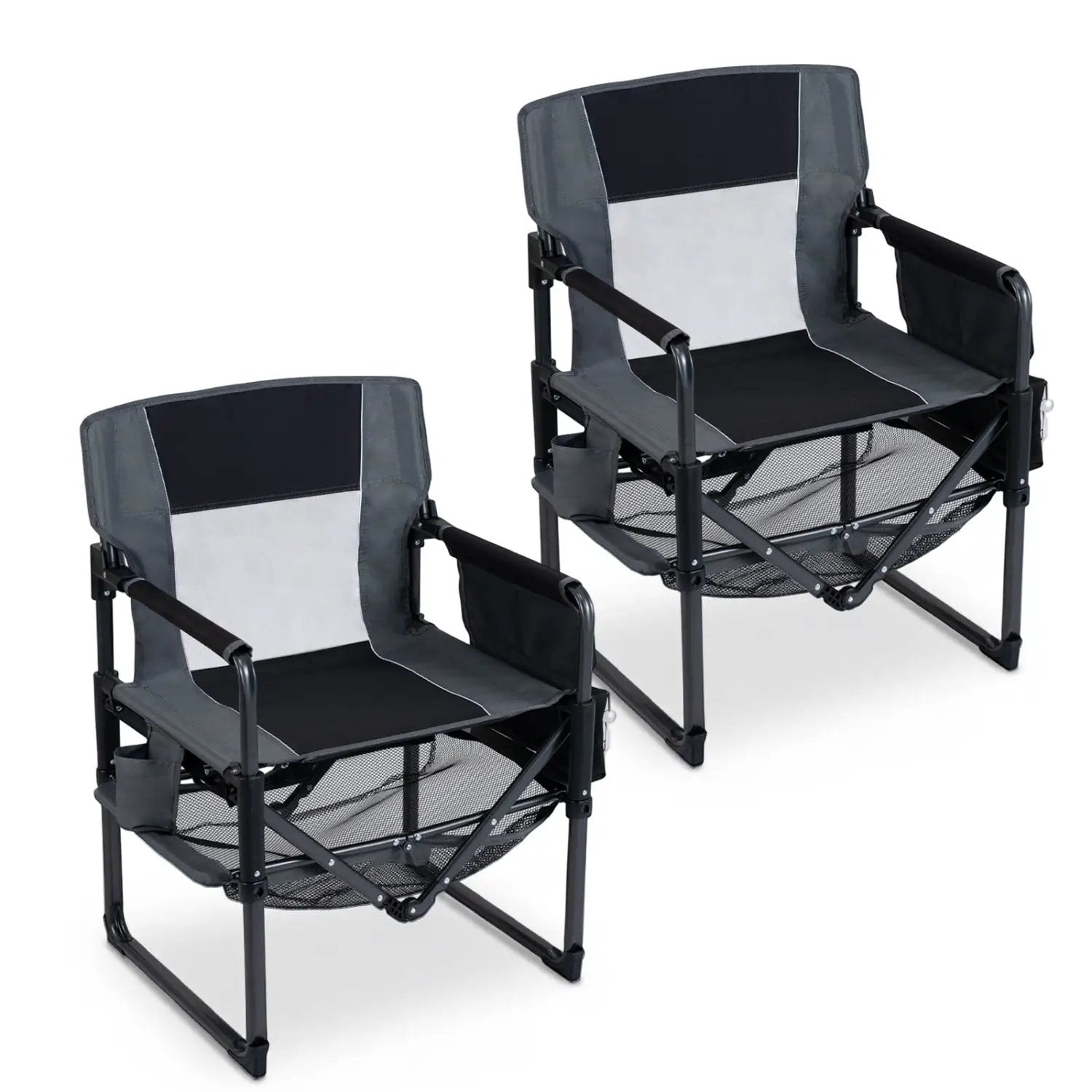 Camping Chair Heavy Duty with Cup Holder and Bottle Opener by DirectDeals