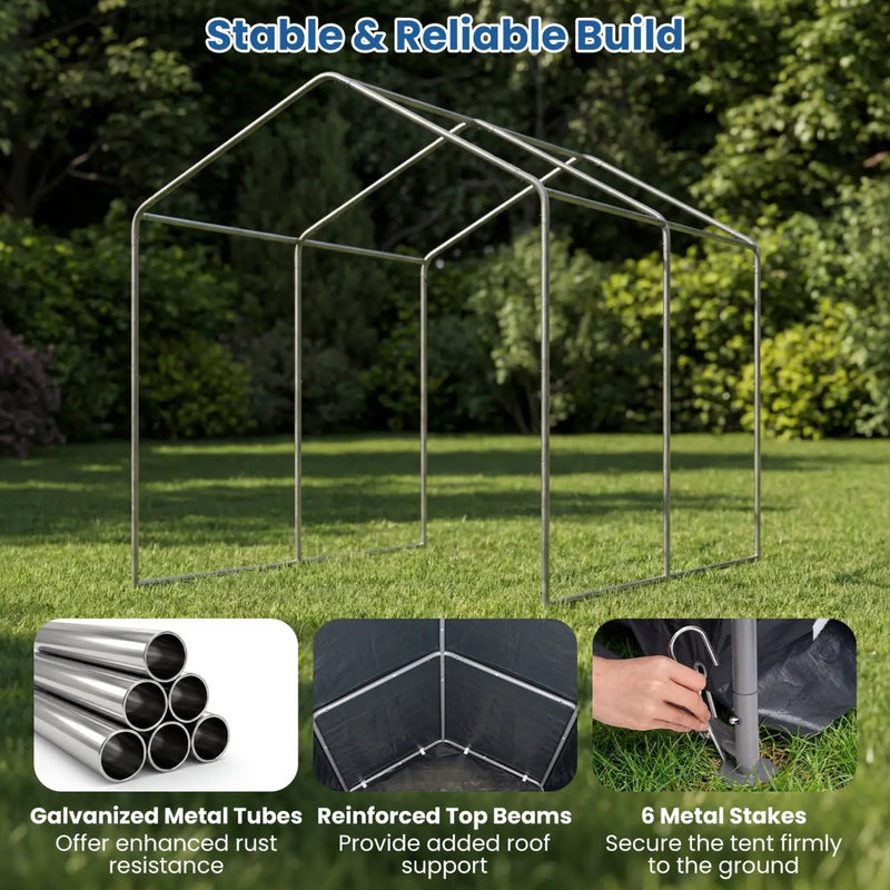 Portable Storage Shed with Roll-Up Zipper Door by DirectDeals