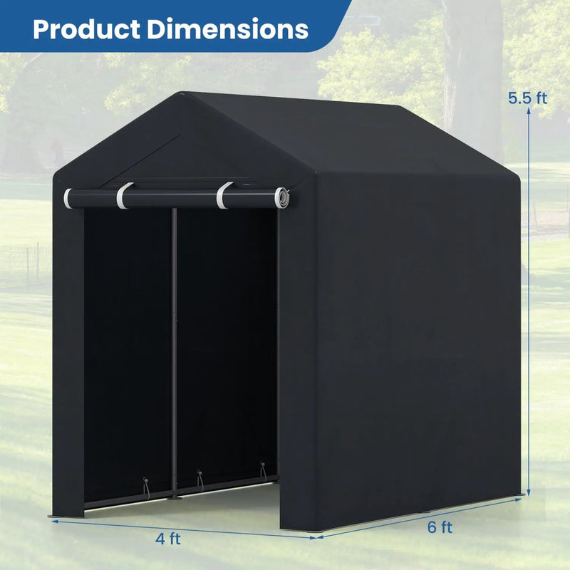Portable Storage Shed with Roll-Up Zipper Door by DirectDeals
