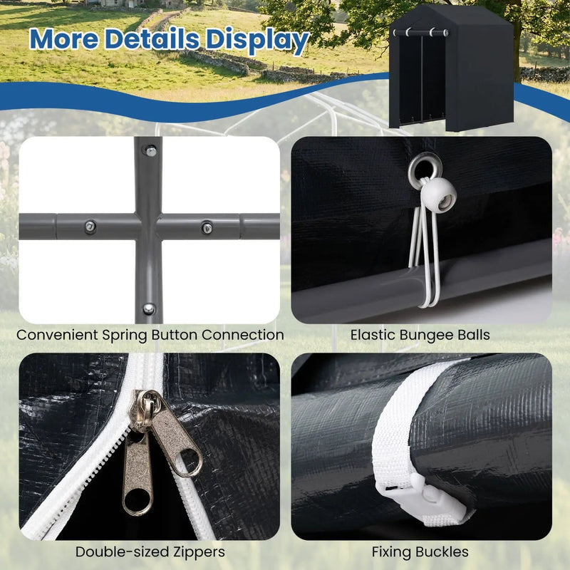 Portable Storage Shed with Roll-Up Zipper Door by DirectDeals