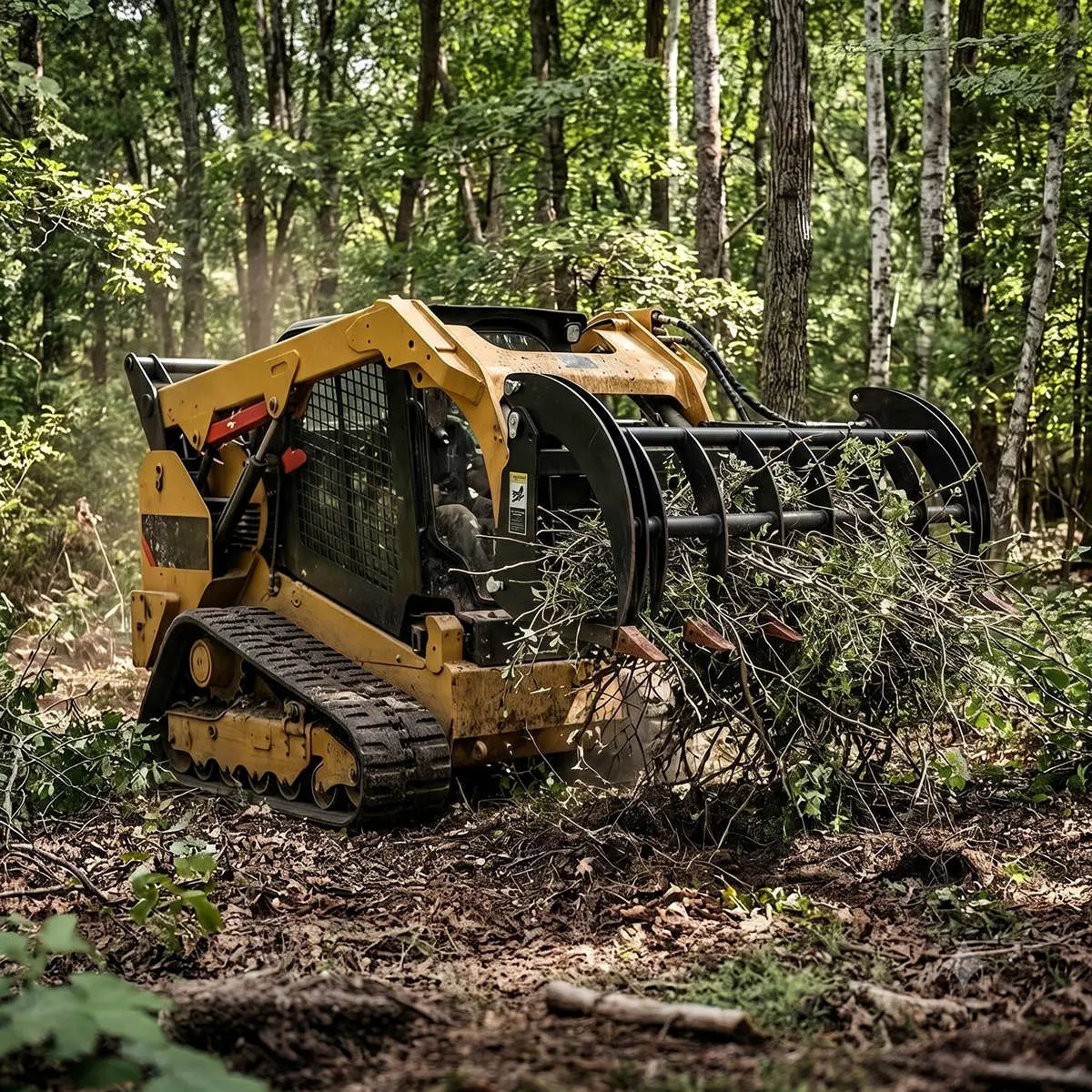 Greatbear 78" Heavy Root Grapple Rake by Chery Industrial
