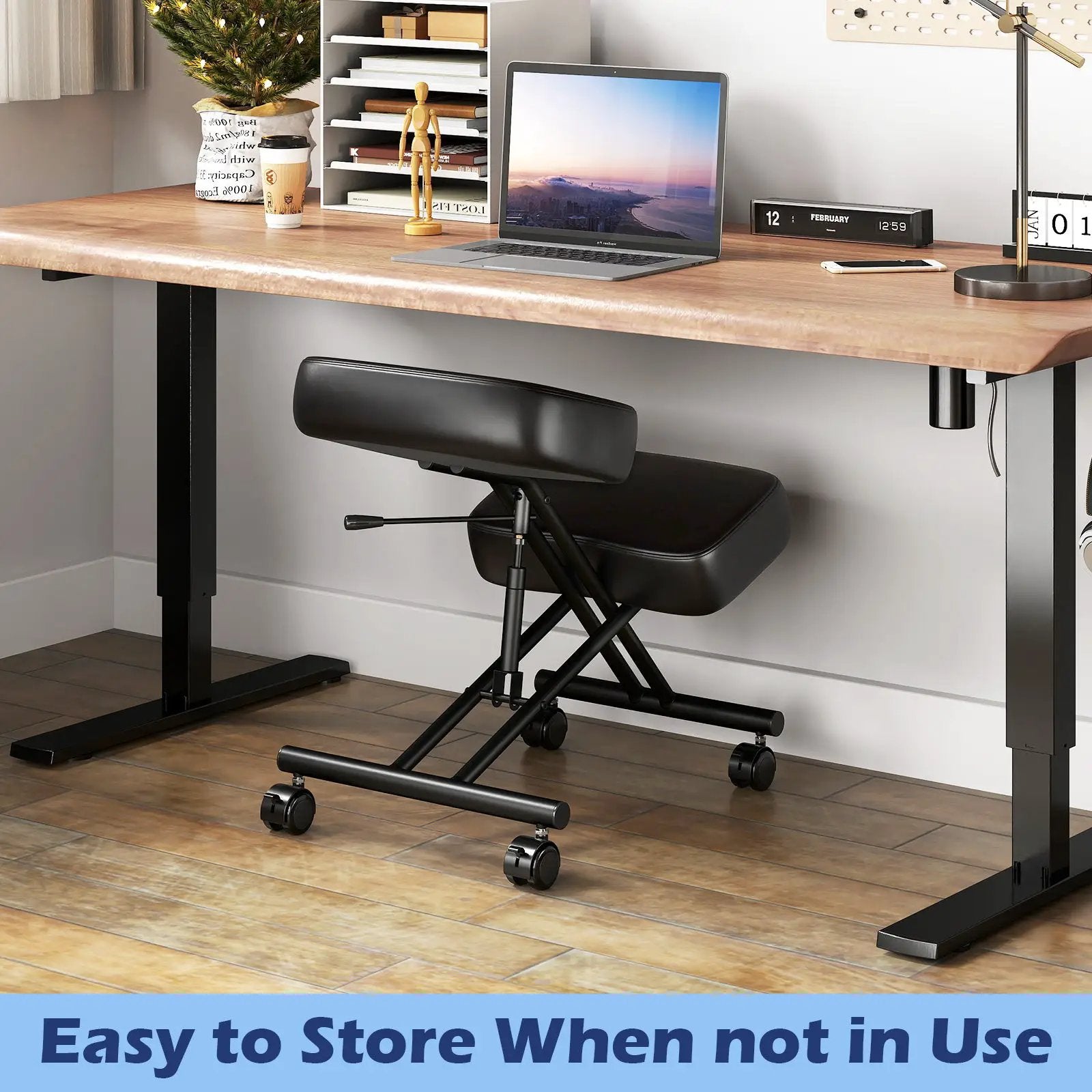 Height Adjustable Kneeling Chair Posture Correction Stool by DirectDeals