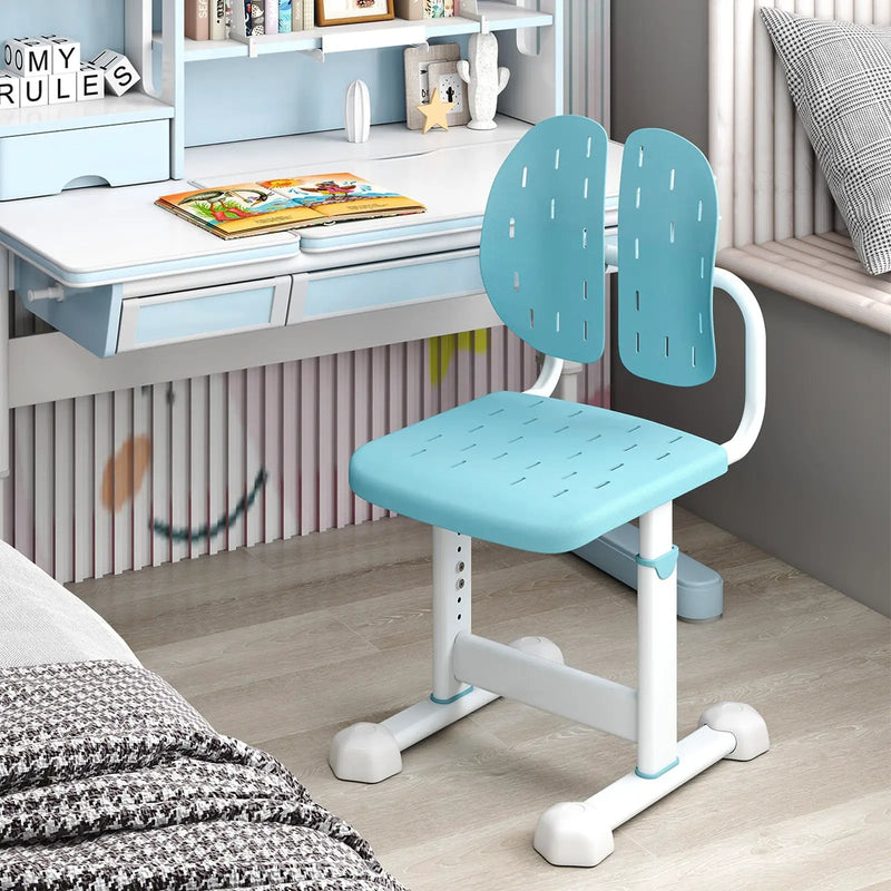 Height-adjustable Kid's Study Chair with Double Back Support and Breathable Seat for 3+ Years Old by DirectDeals