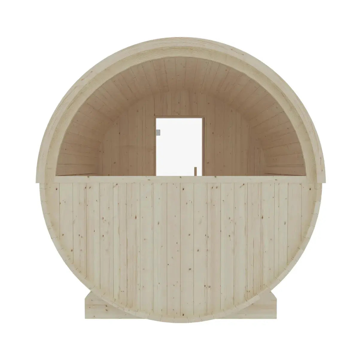 Helsinki Finnish Barrel Sauna with Terrace and WiFi Heater - Finnish Sauna Builders by Finnish Sauna Builders