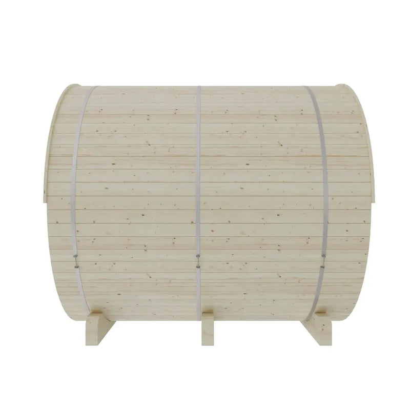 Helsinki Finnish Barrel Sauna with Terrace and WiFi Heater - Finnish Sauna Builders by Finnish Sauna Builders