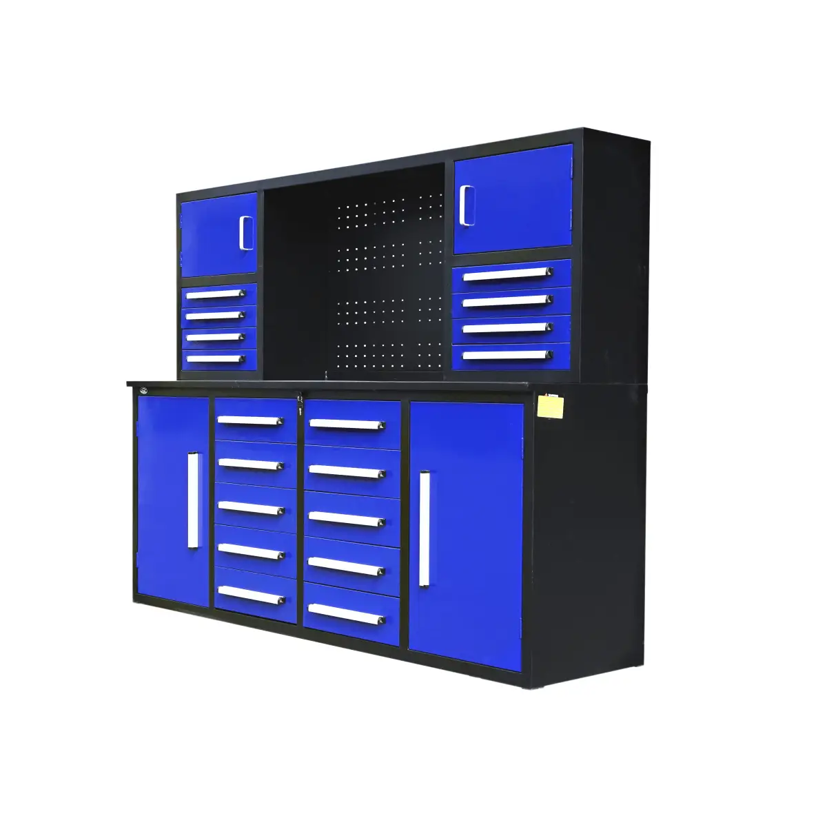 7 ft Garage Workbench Cabinet (18 Drawers & 4 Cabinets & Pegboard) by Chery Industrial