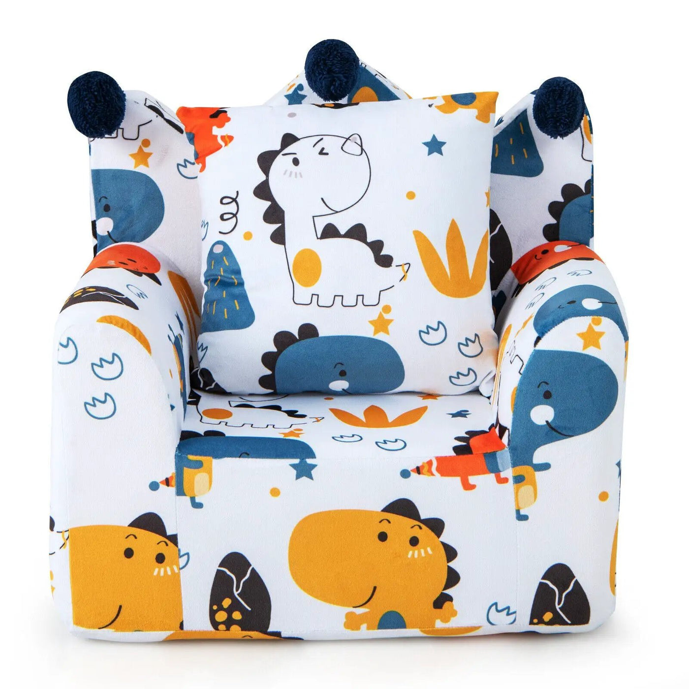 High-density Padding Kids Sofa with Armrest and Extra Pilow by DirectDeals