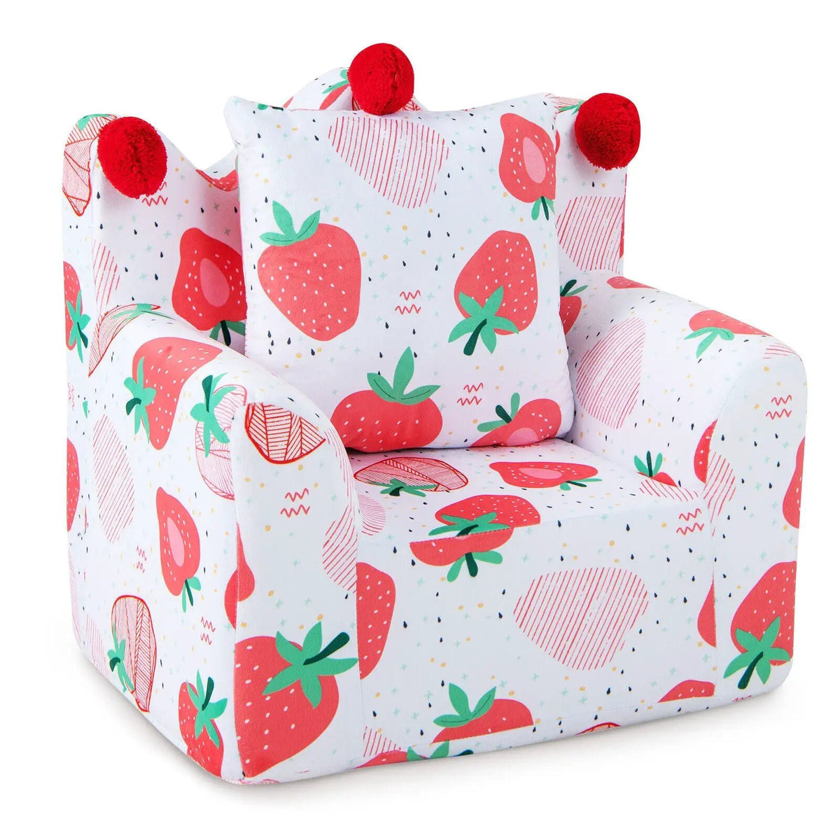 High-density Padding Kids Sofa with Armrest and Extra Pilow by DirectDeals