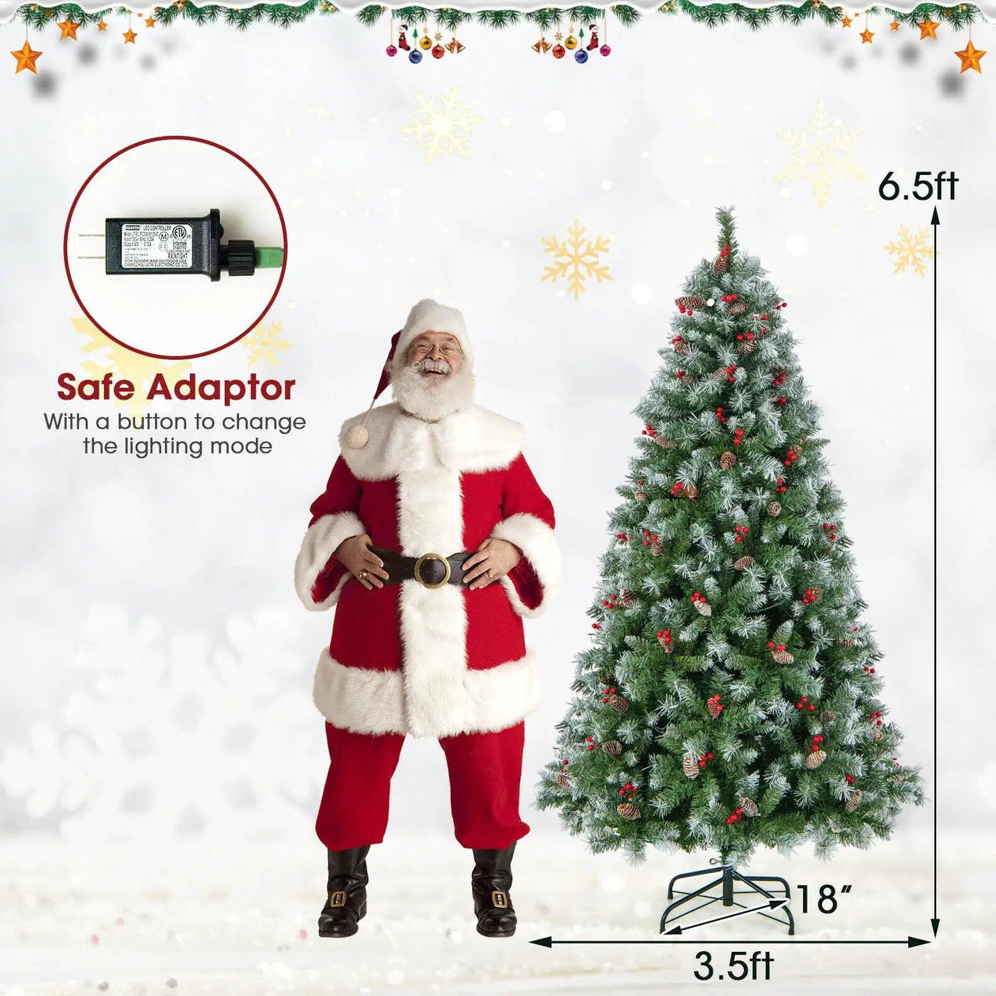 Hinged Christmas Tree with by DirectDeals