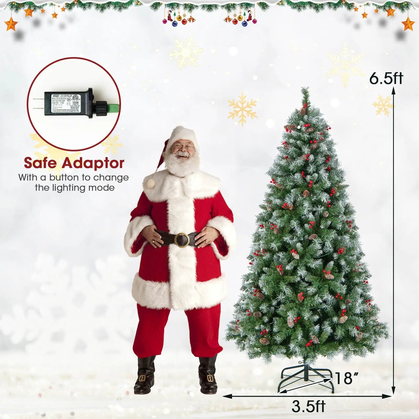 Hinged Christmas Tree with by DirectDeals