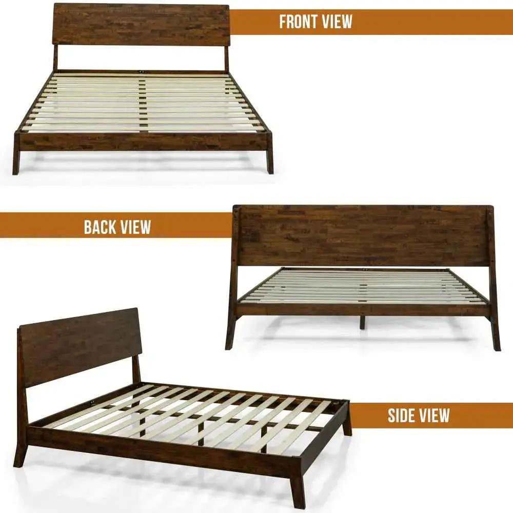 Serenity Solid Wood Bed Frame by Megsu