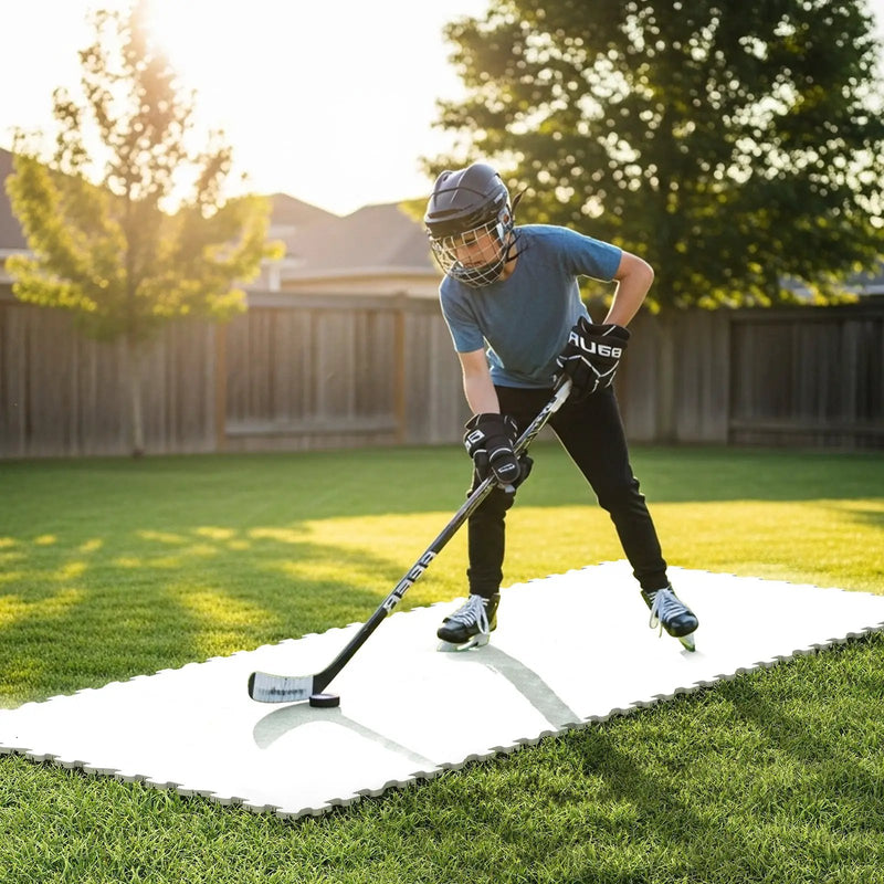 Hockey Flooring Tiles for Training Dryland Synthetic Ice Tiles Hockey Shooting Equipment by DirectDeals