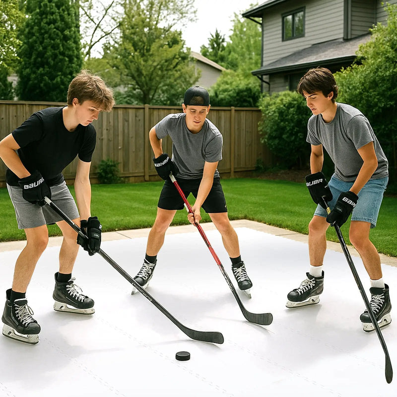 Hockey Flooring Tiles for Training Dryland Synthetic Ice Tiles Hockey Shooting Equipment by DirectDeals