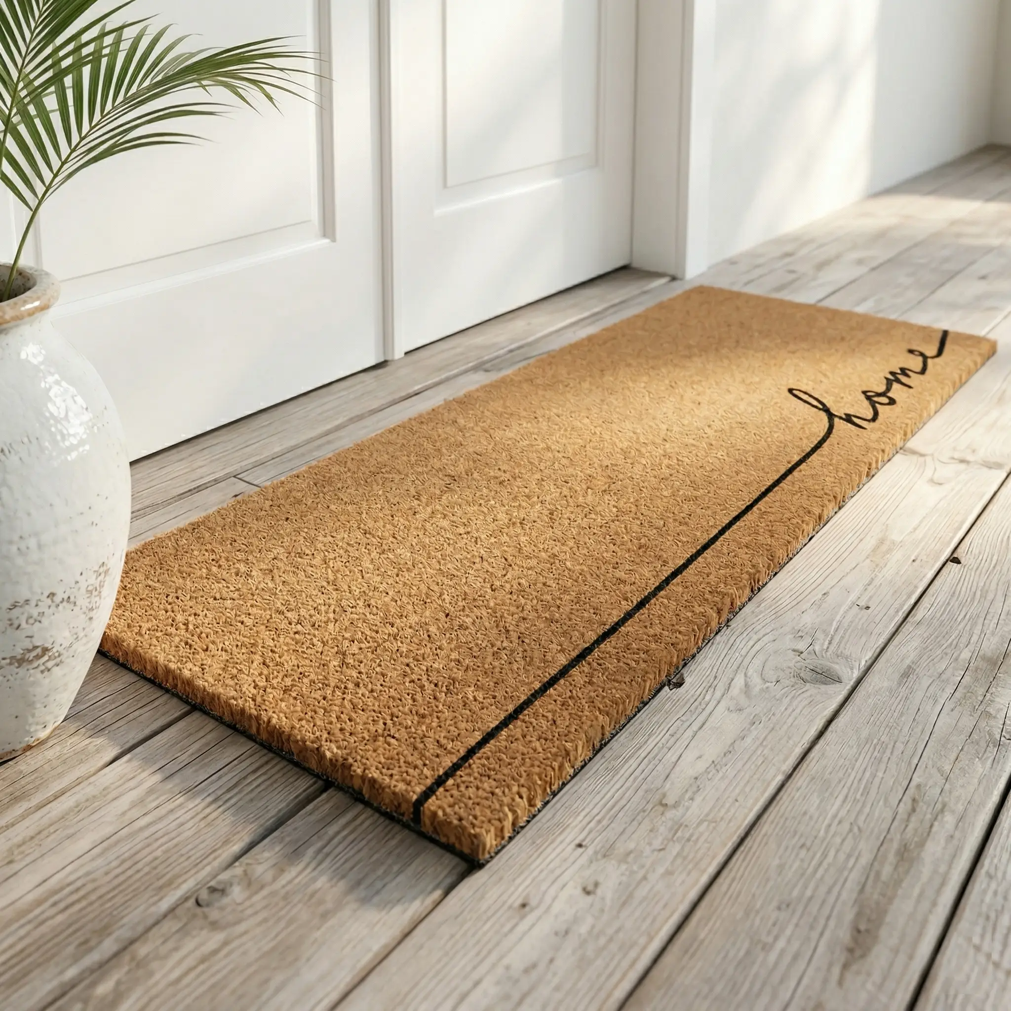 Home Line Art Coir Doormat by Fab Habitat
