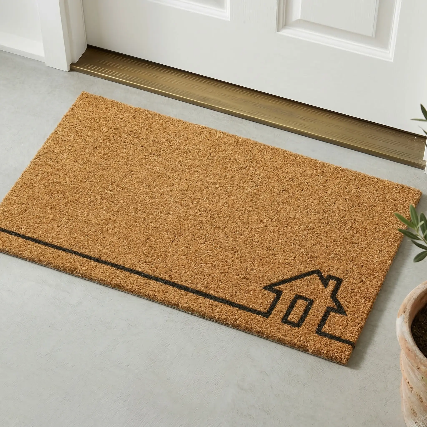 Home View - Natural Coir Doormat by Fab Habitat