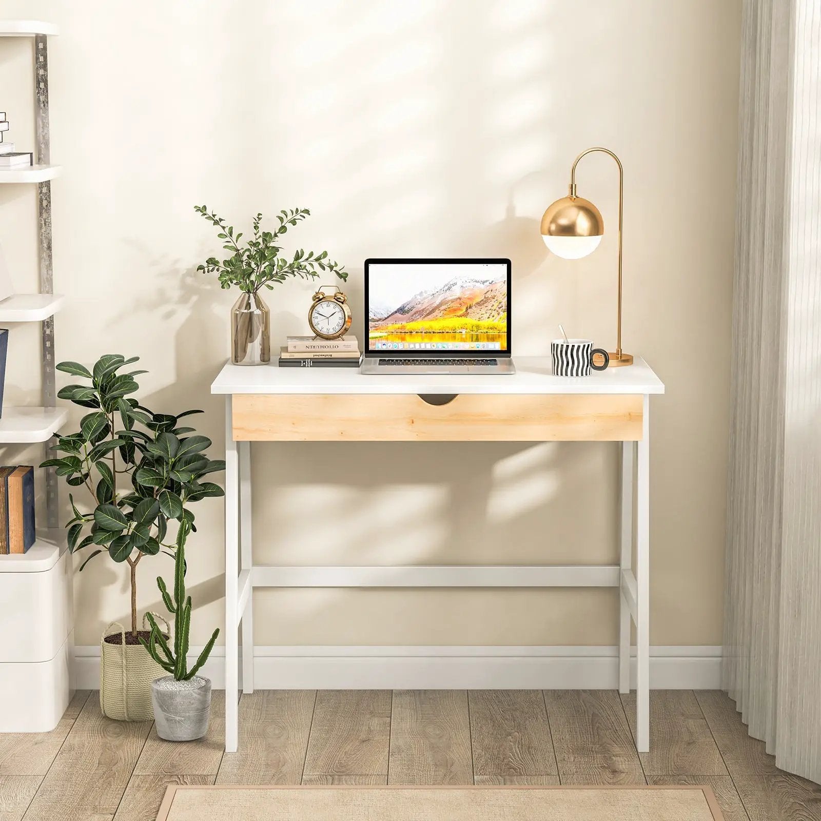 Wooden Computer Desk with Drawer for Home Office by DirectDeals