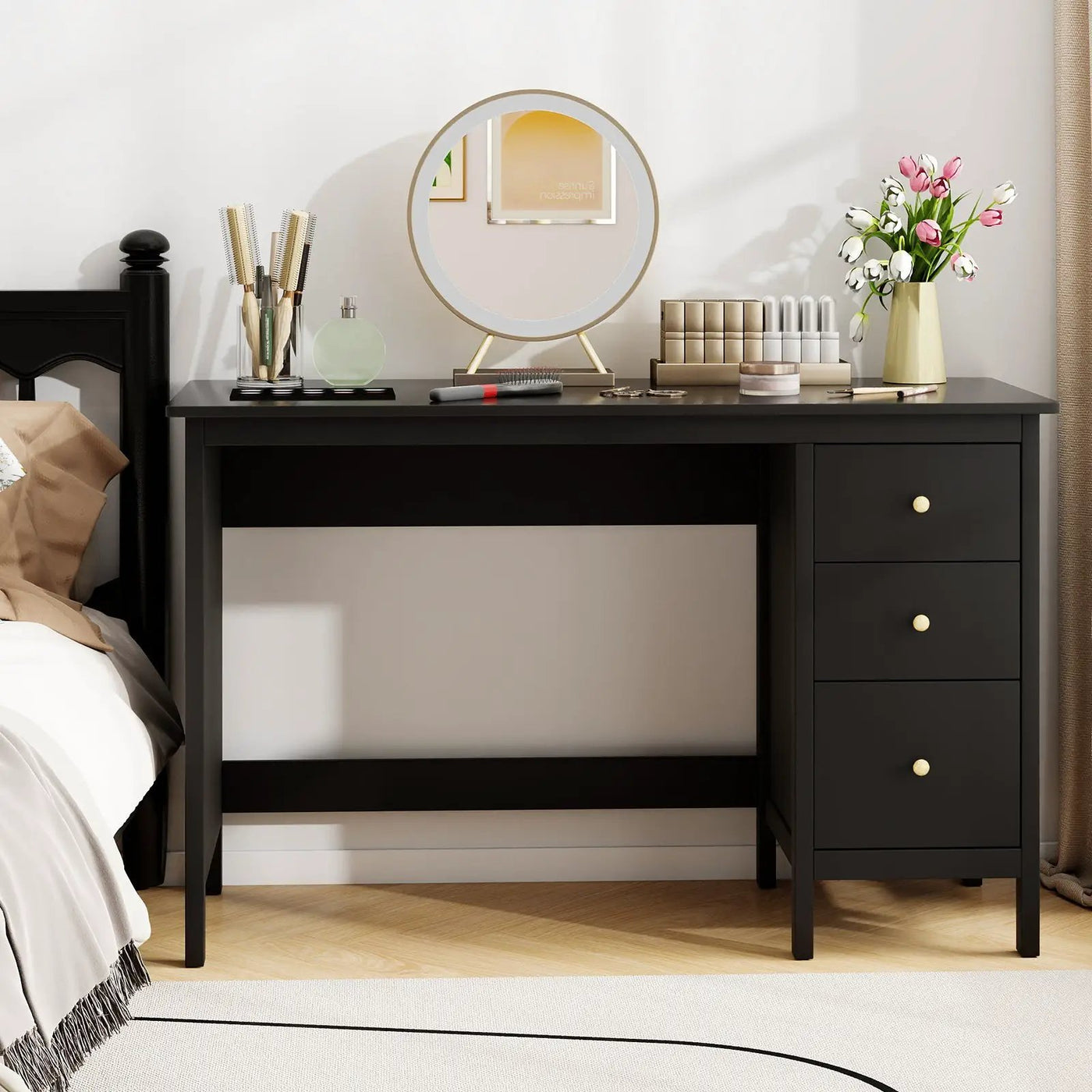 3-Drawer Home Office Study Computer Desk with Spacious Desktop by DirectDeals