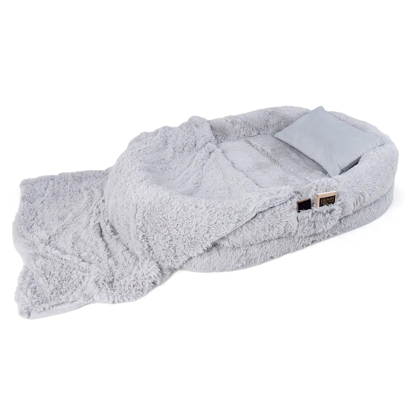 Washable Fluffy Human Dog Bed with Soft Blanket and Plump Pillow by DirectDeals
