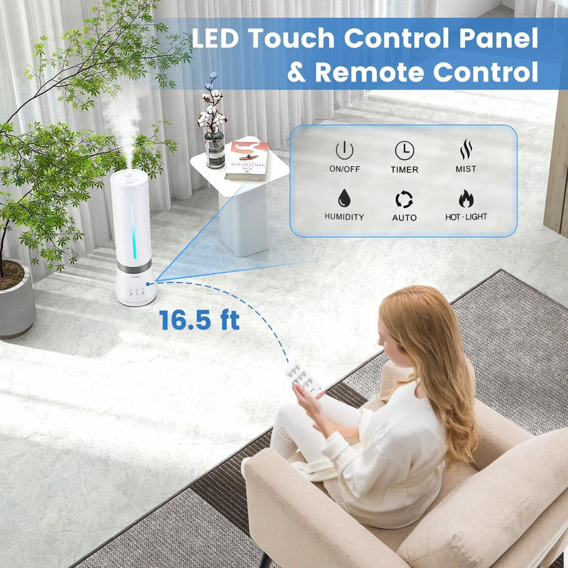 5.5L Cool Mist Humidifiers with Remote Control and 12 Hours Timer by DirectDeals
