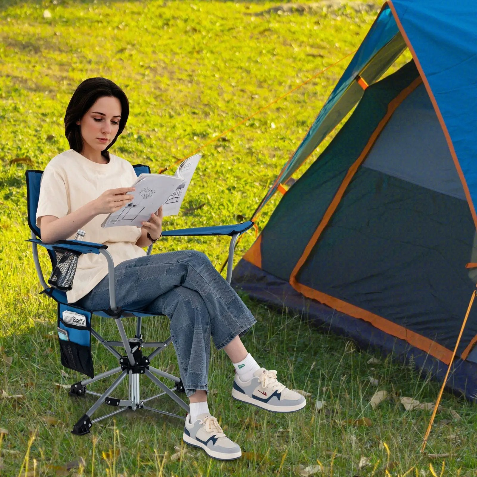 360° Swivel Hunting Chair Portable Foldable by DirectDeals