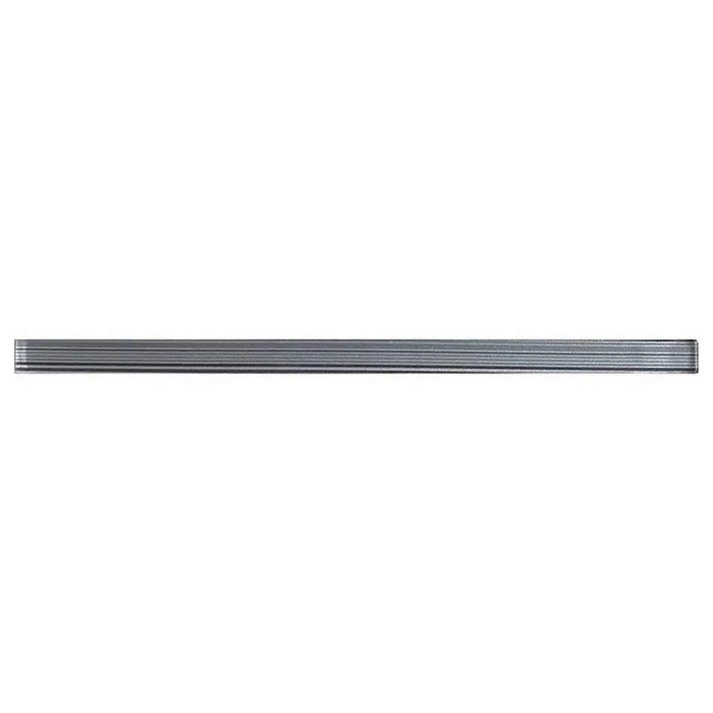 Stone Blue 0.5x12 Glossy Glass Pencil Tile Trim (10 pack, 0.5 sq ft/case) by Apollo Tile