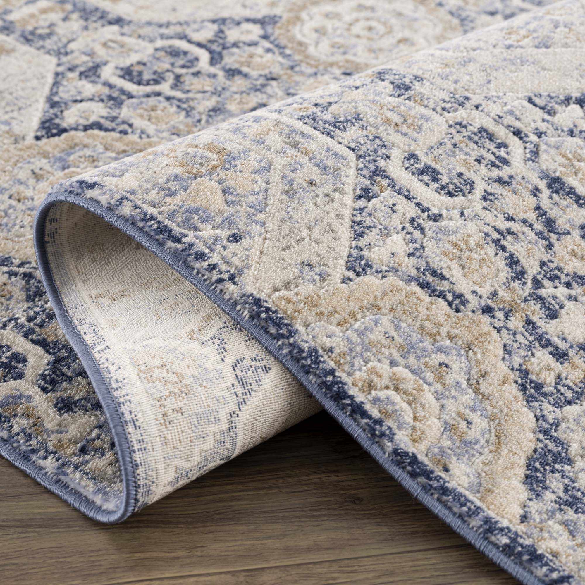 Parkerfield Blue Area Rug - Clearance by Boutique Rugs