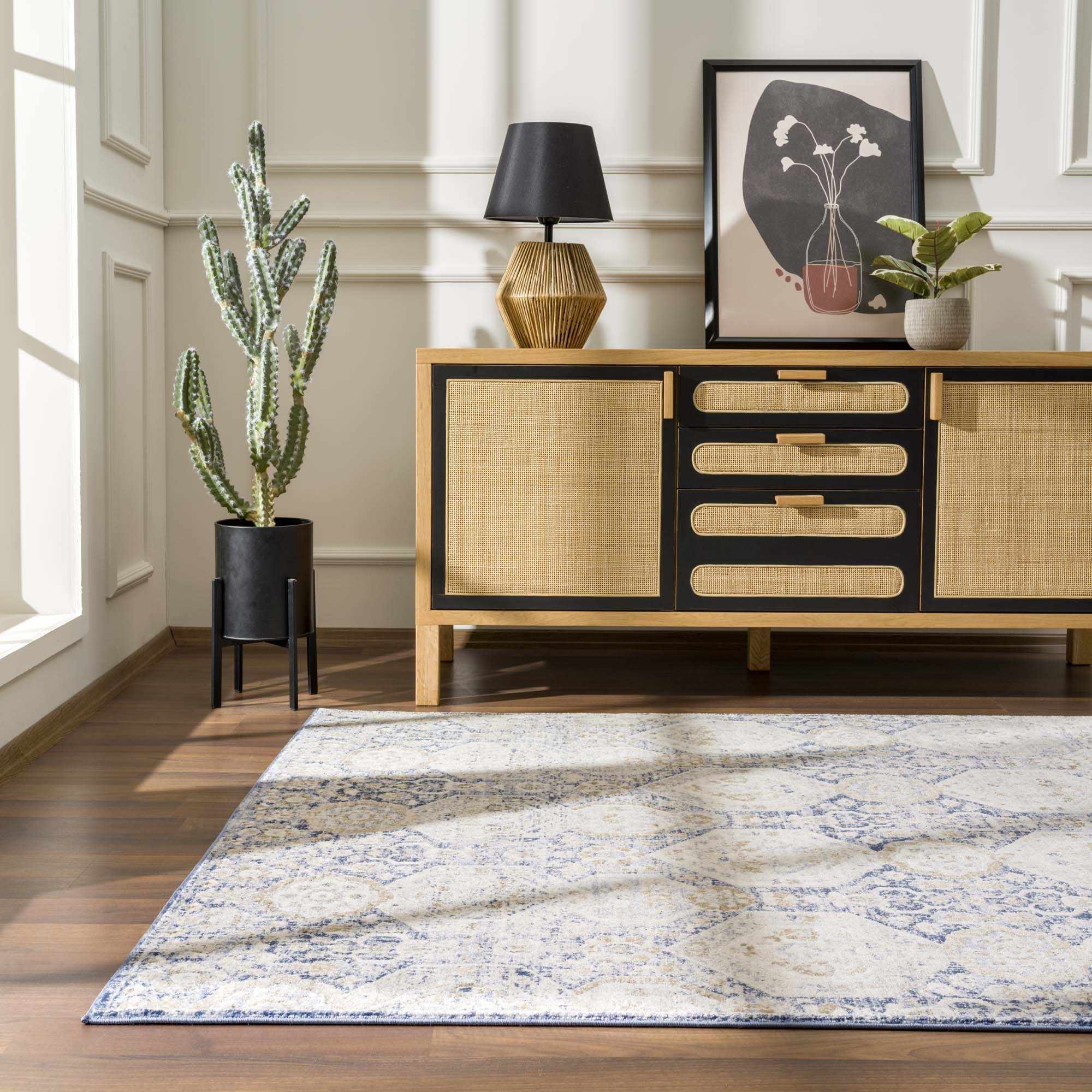 Parkerfield Blue Area Rug - Clearance by Boutique Rugs