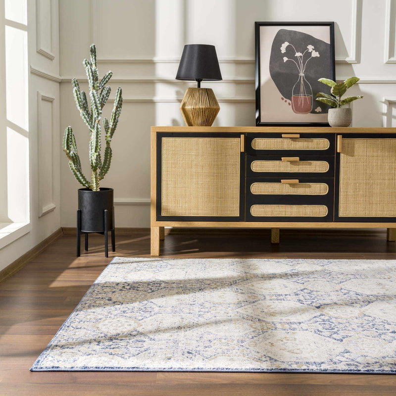 Parkerfield Blue Area Rug - Clearance by Boutique Rugs