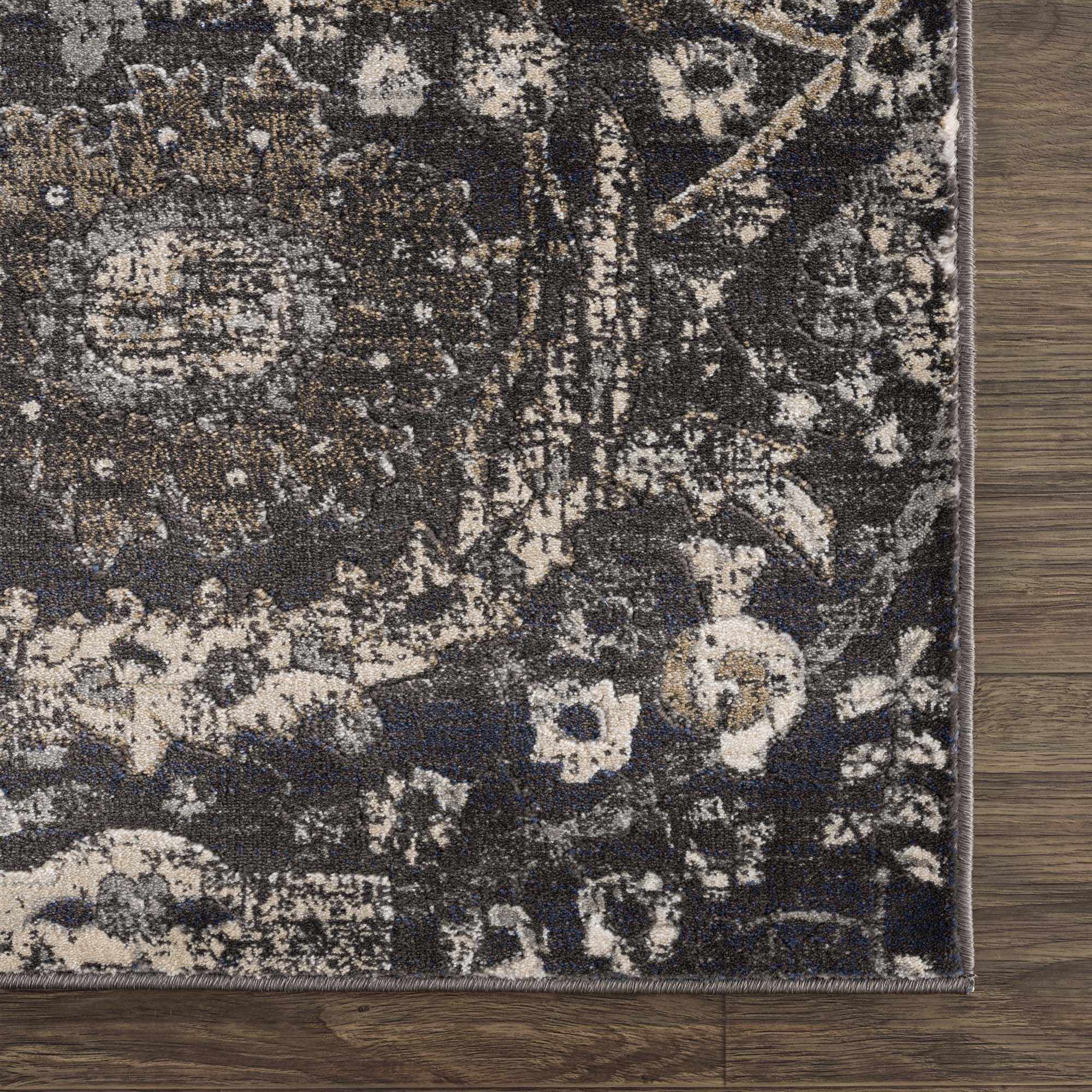 Georgiana Charcoal Area Rug by Boutique Rugs