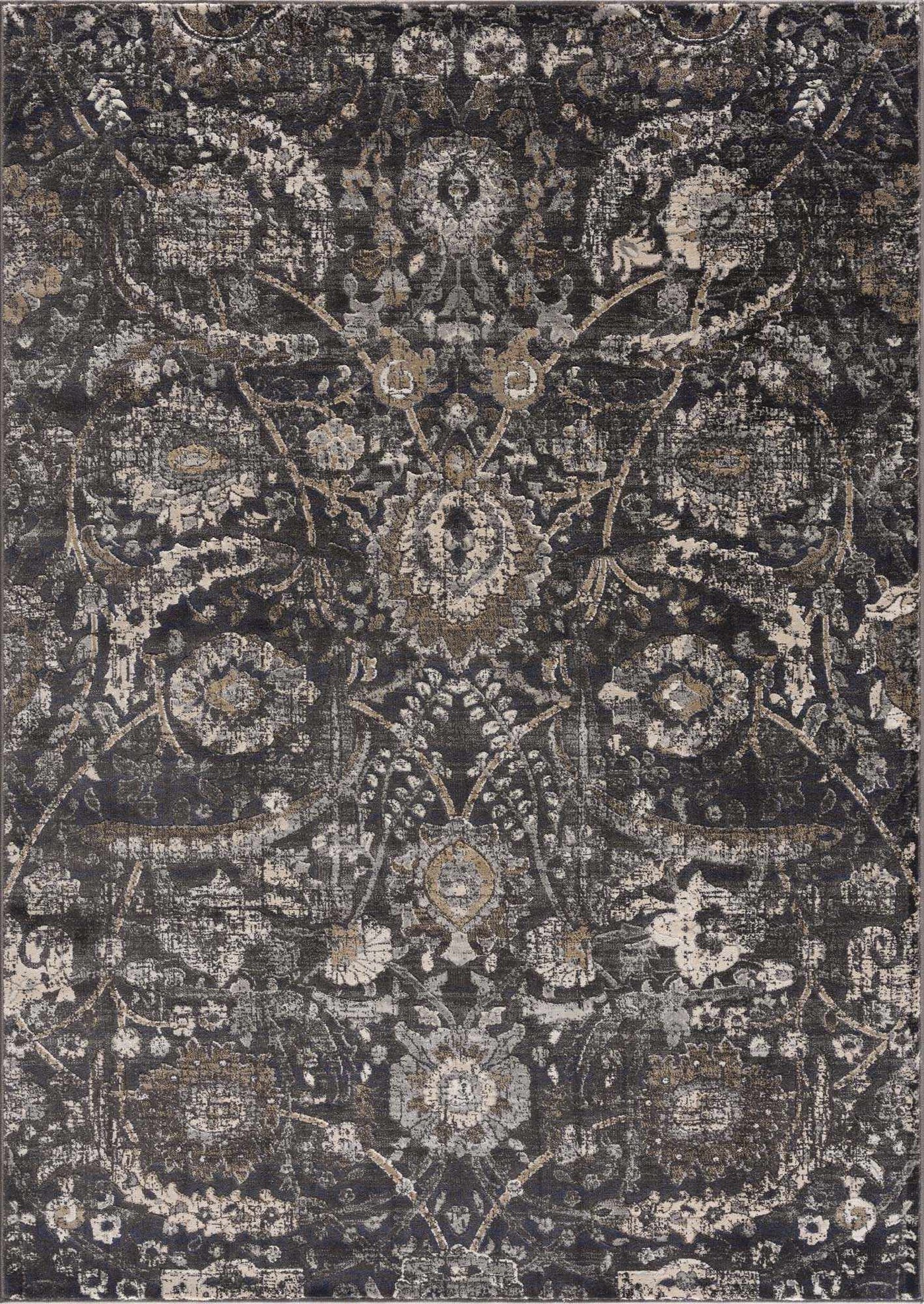 Georgiana Charcoal Area Rug by Boutique Rugs