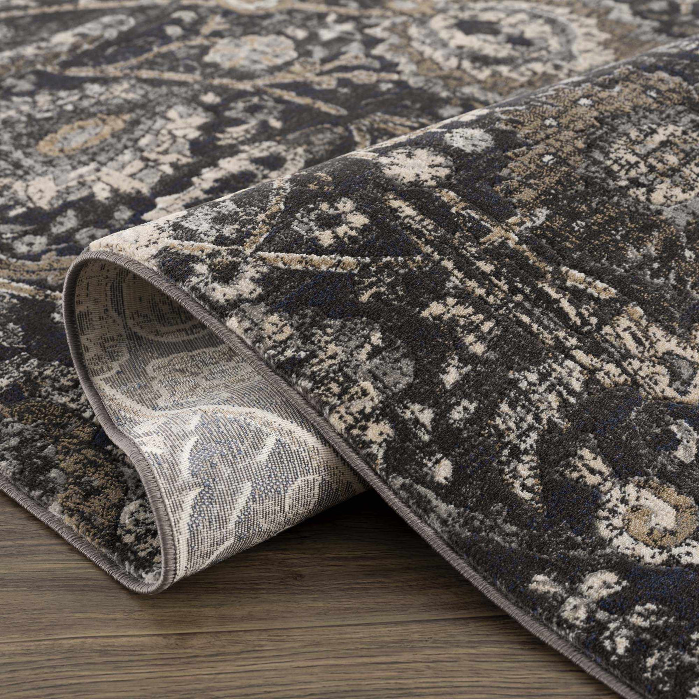 Georgiana Charcoal Area Rug by Boutique Rugs