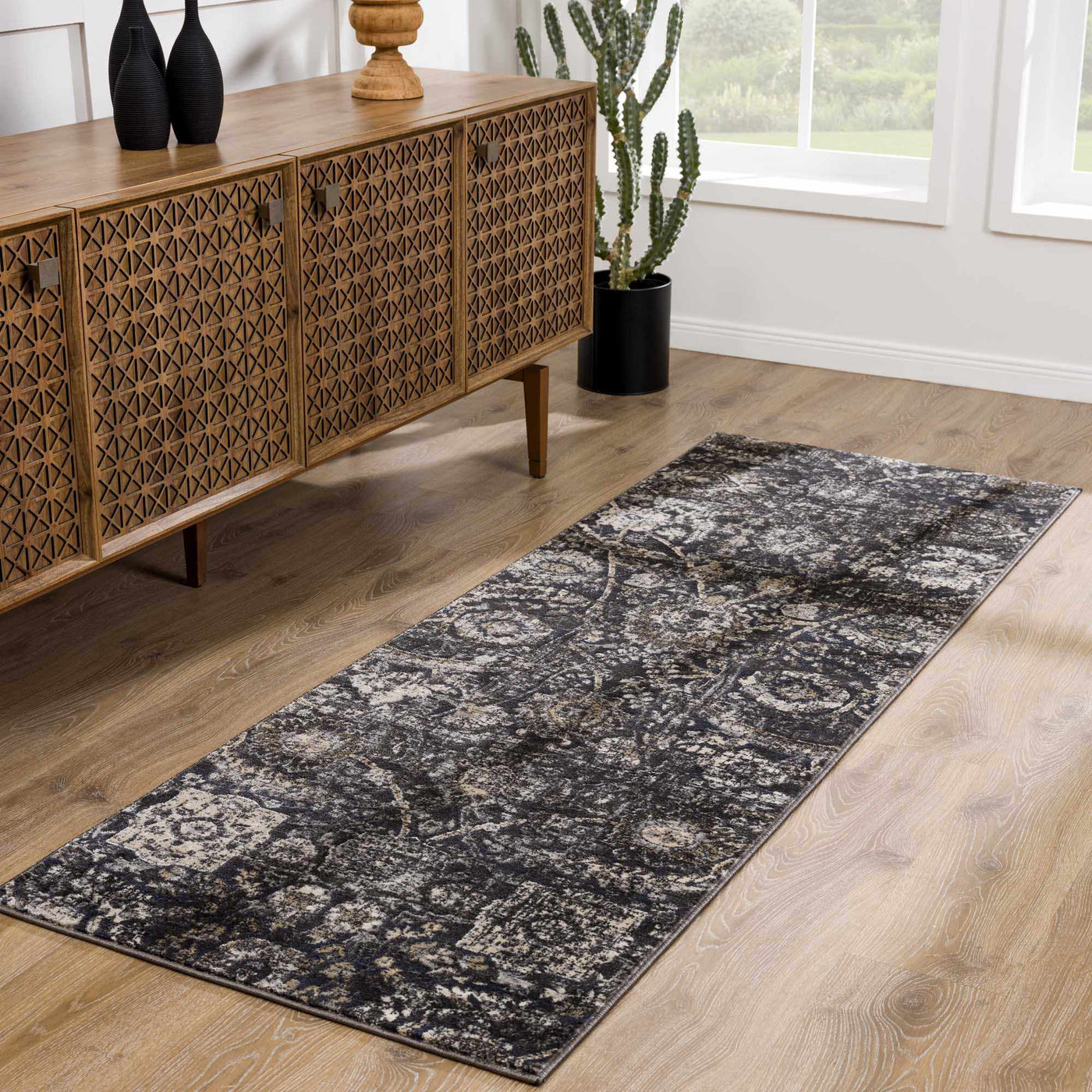 Georgiana Charcoal Area Rug by Boutique Rugs