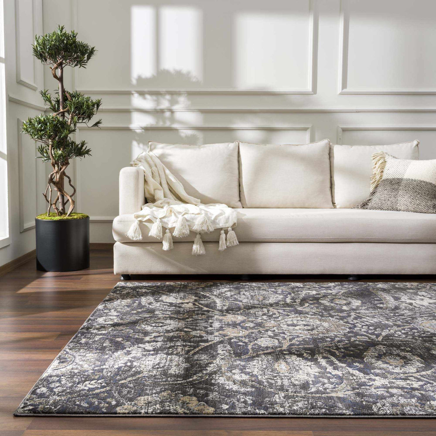 Georgiana Charcoal Area Rug by Boutique Rugs